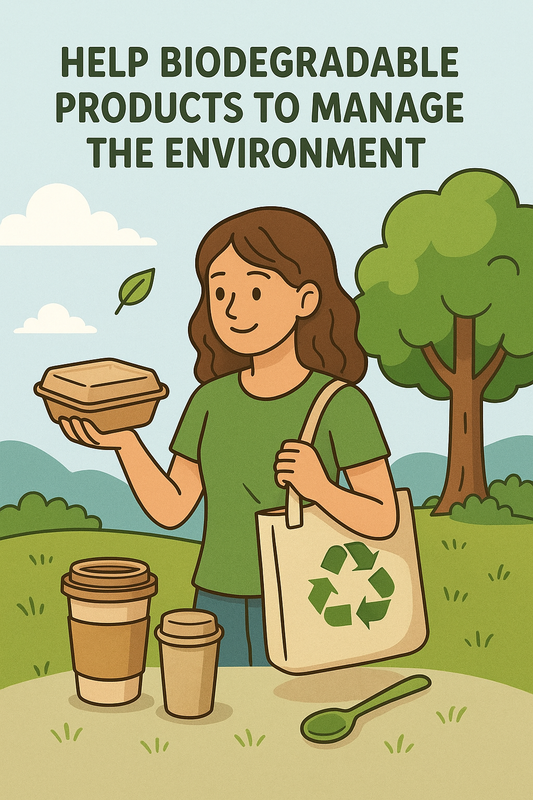 Biodegradable products play a crucial role in helping us manage and protect the environment.