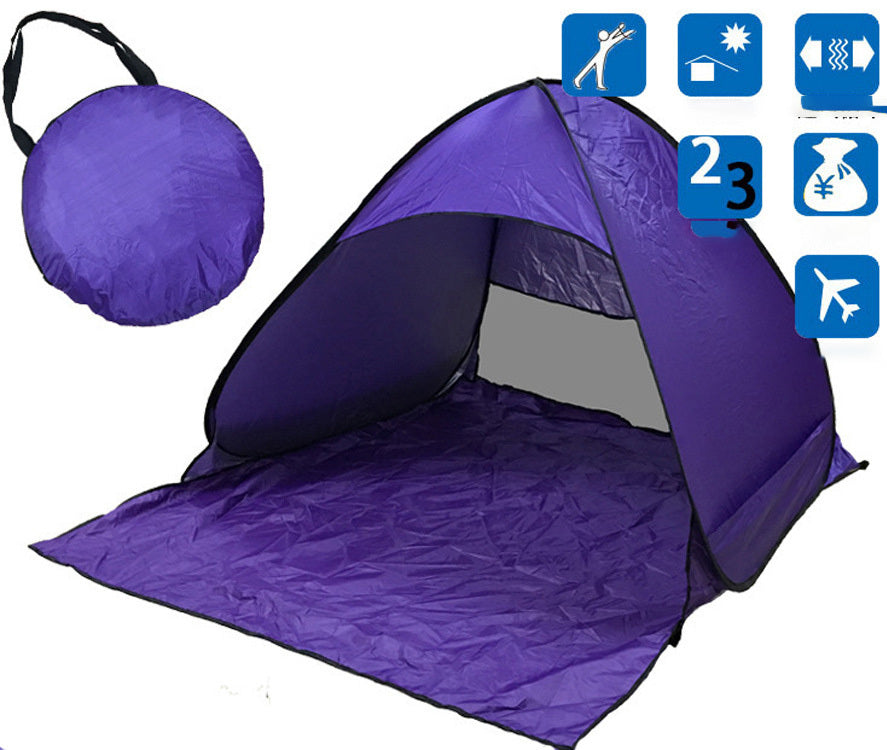 Tent Free To Build Camping Beach Sunscreen Tent Quick Outdoor Camping Tent