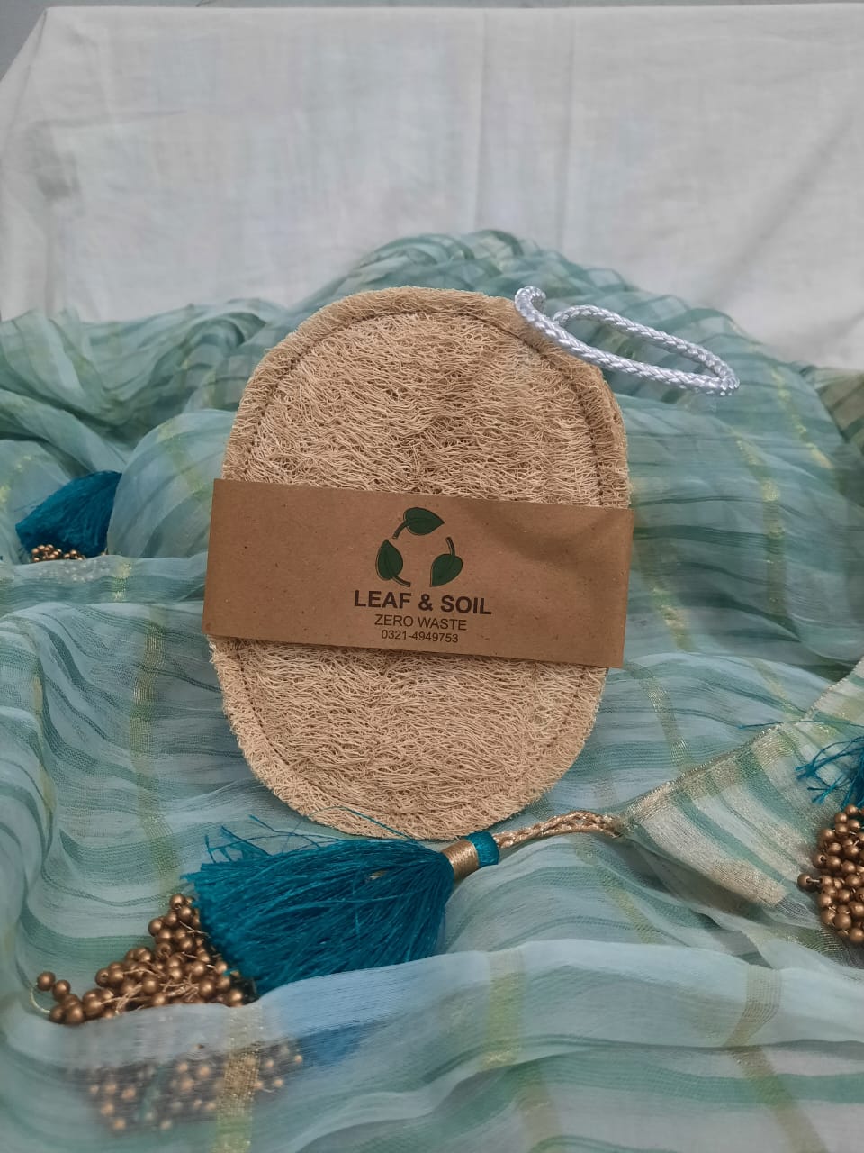 Deal 2: Pack of Two Oval/rectangle Kitchen Natural Loofa