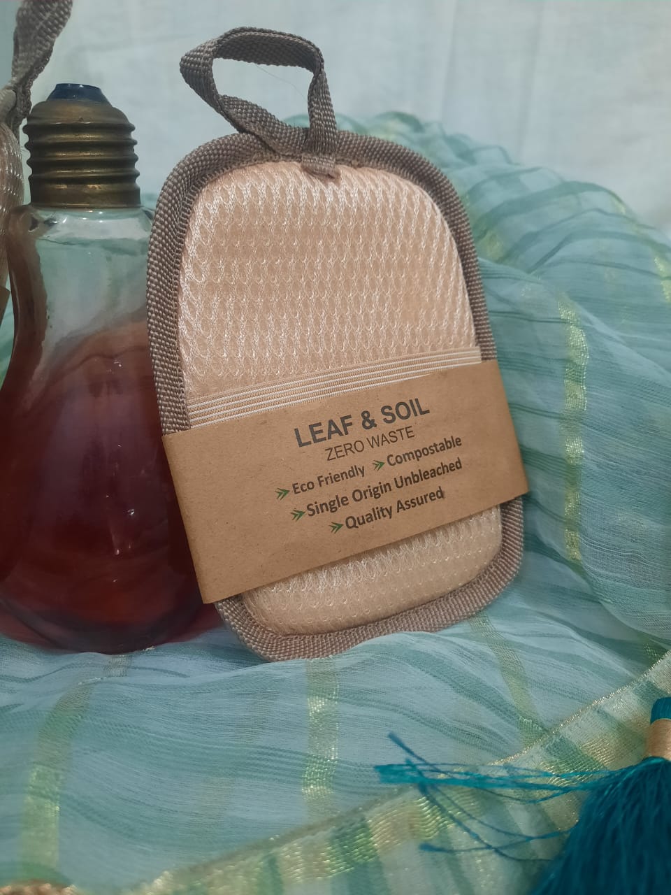 Deal1: Pack of two Oval/rectangle Bathing Natural Loofa