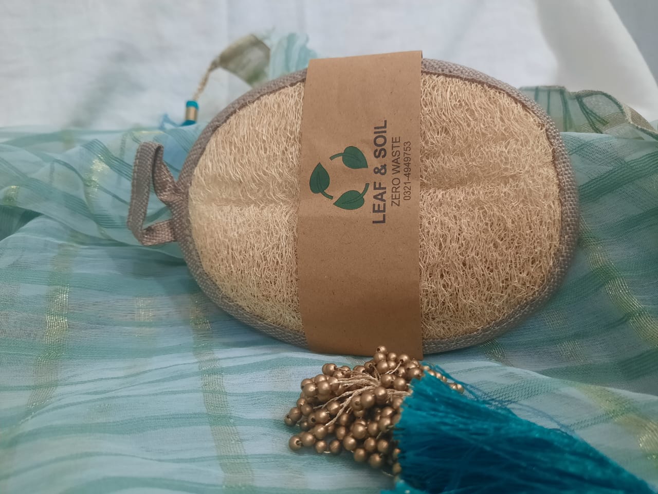 Natural Loofa For Bathing Oval Shape