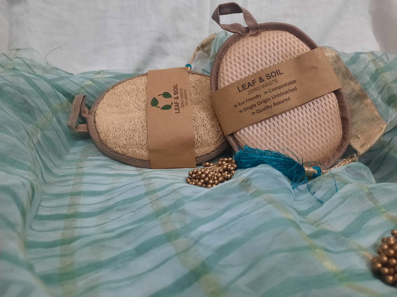 Natural Loofa For Bathing Oval Shape