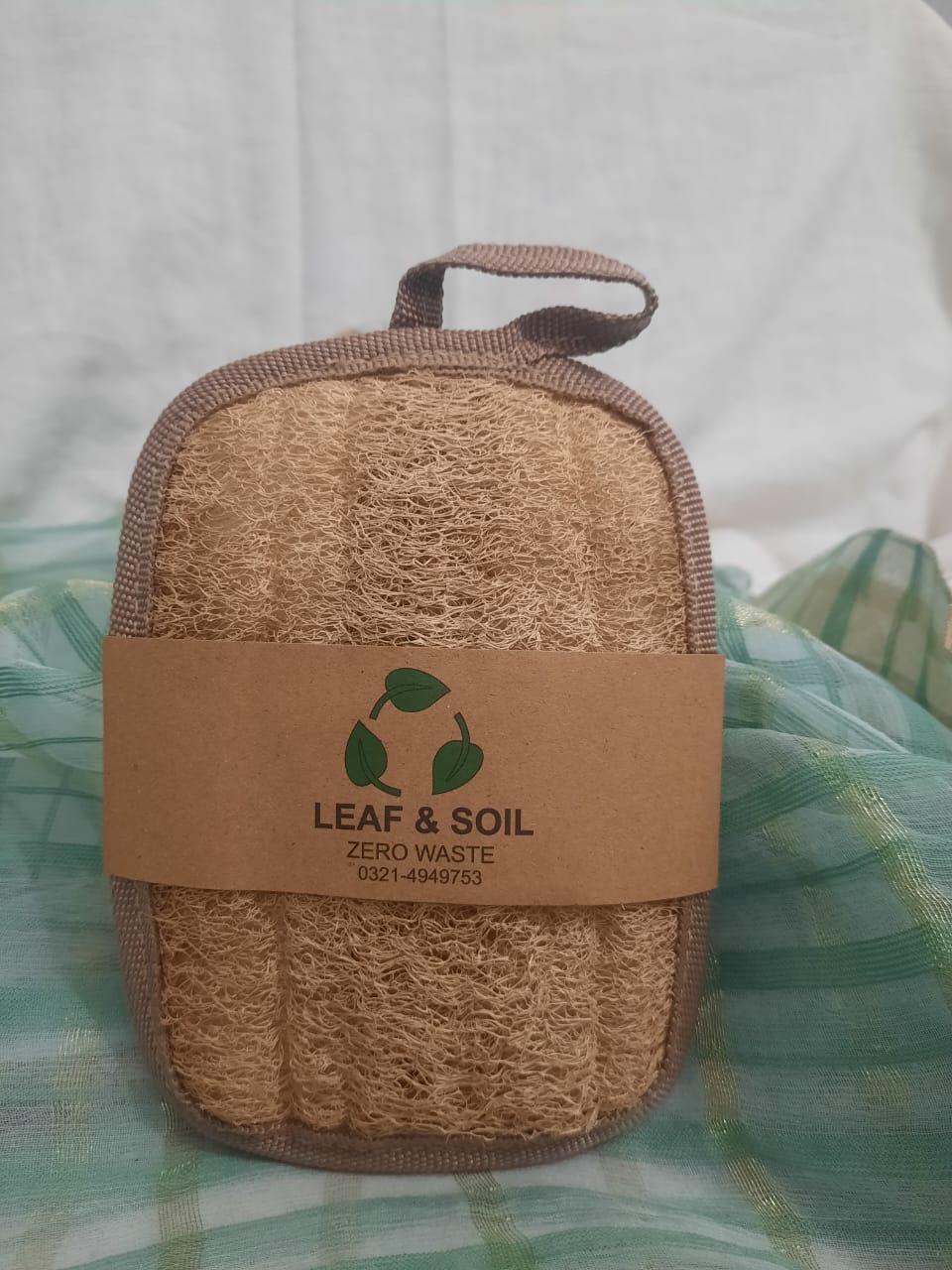 Natural Loofa For Bathing Rectangle Shape