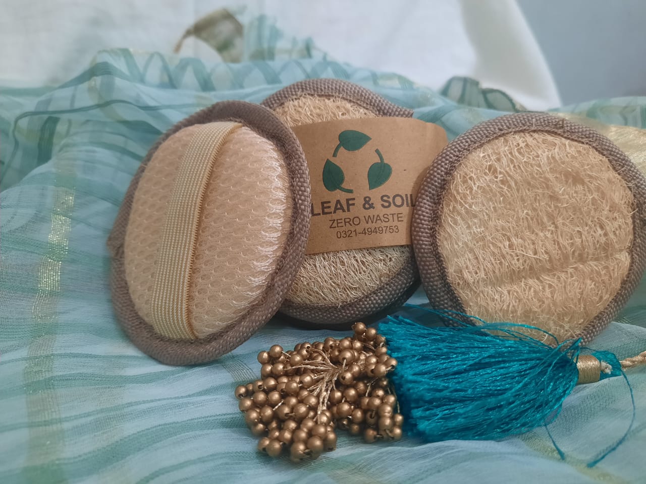 Natural Loofah Pads for Face, Hands & Feet