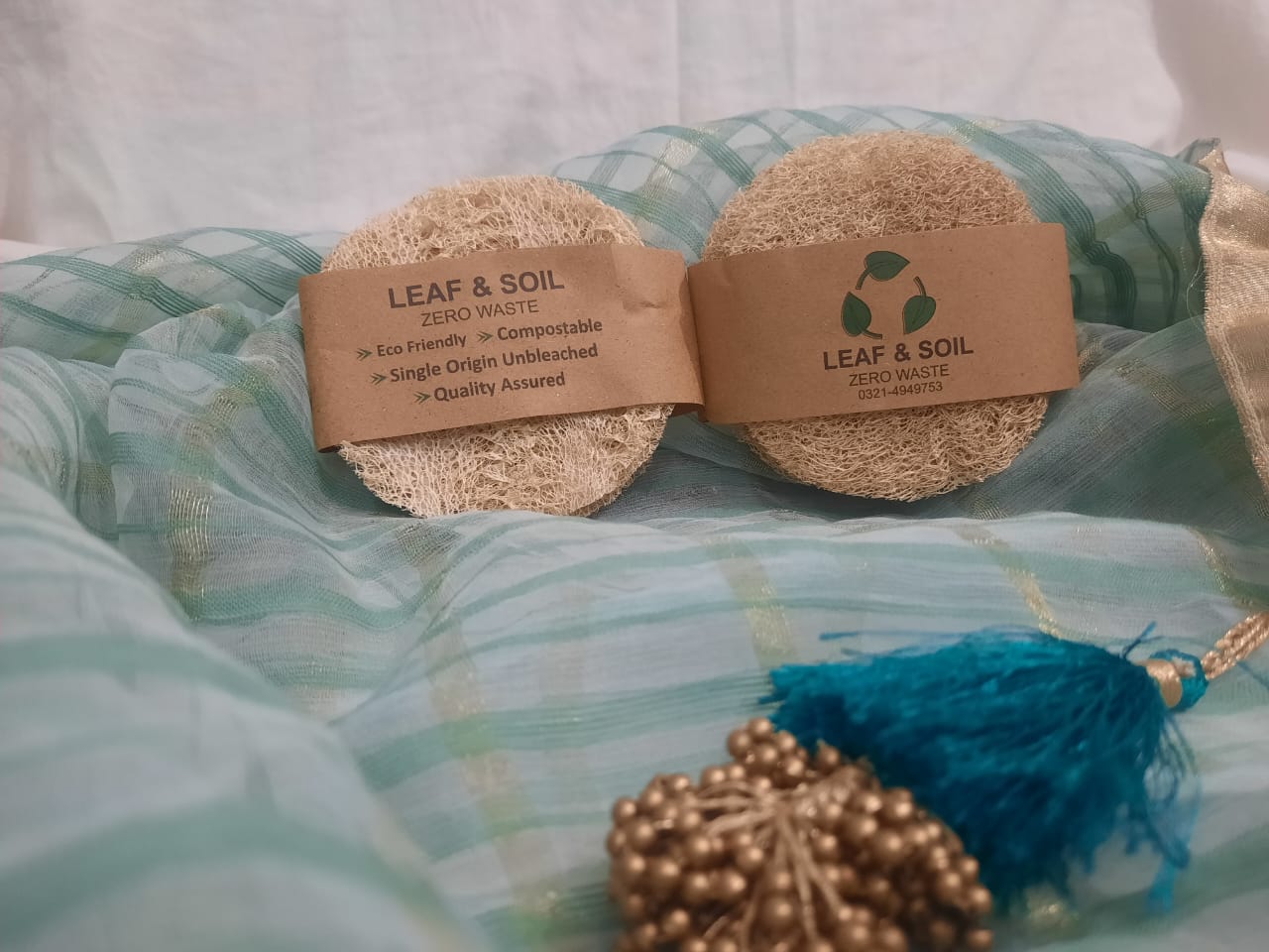 Natural Loofah Pads for Face, Hands & Feet (Raw)