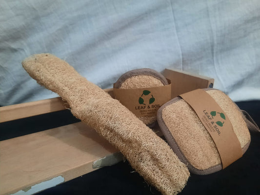 Deal 5: Pack of 1 bathing Double sided , 1 Long Bar and  face pad.