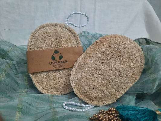 Natural Loofa For Bathing Ractangle Double sided