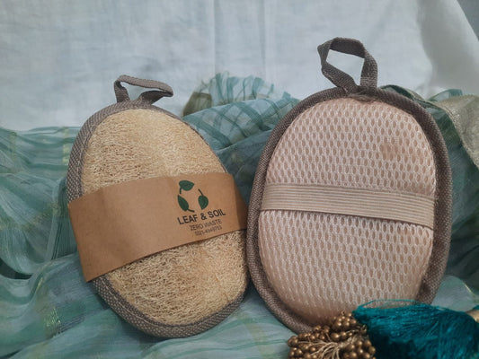 Natural Loofa For Bathing Oval Shape