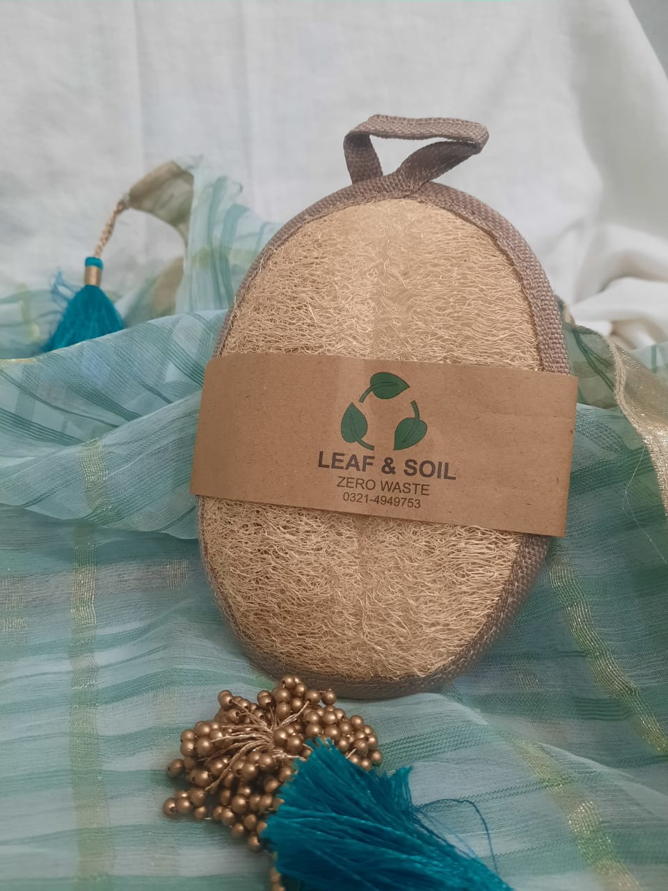 Natural Loofa For Bathing Oval Shape