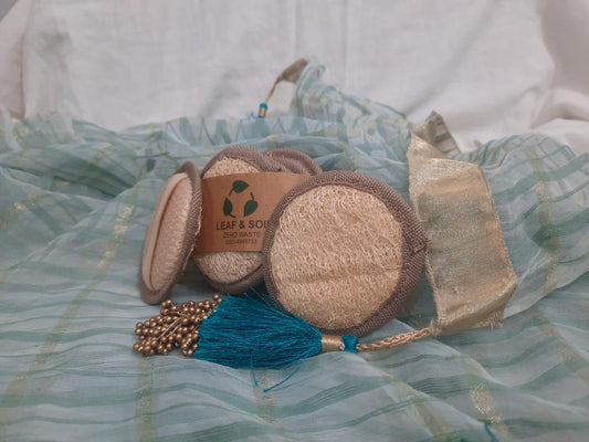 Natural Loofah Pads for Face, Hands & Feet