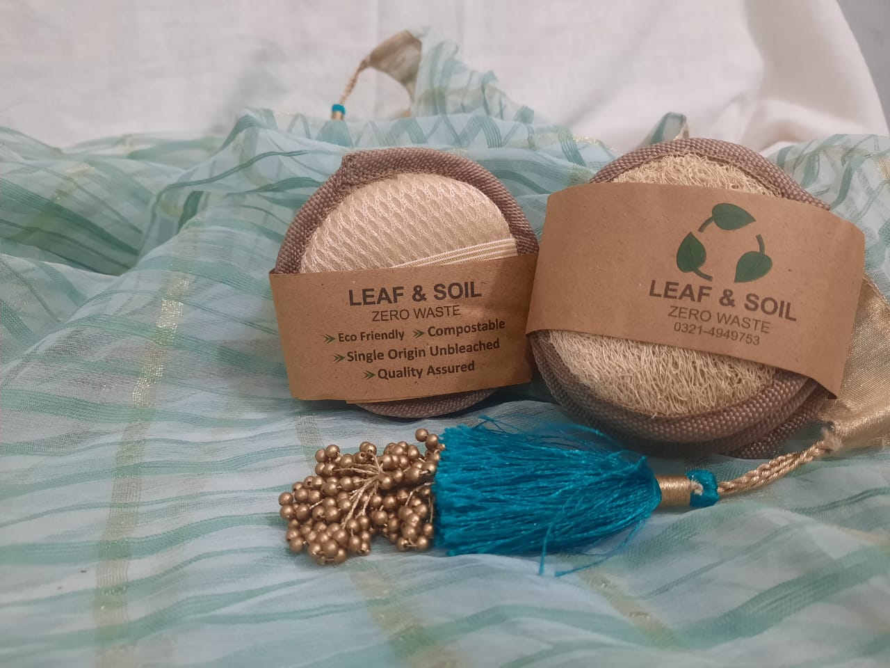 Natural Loofah Pads for Face, Hands & Feet