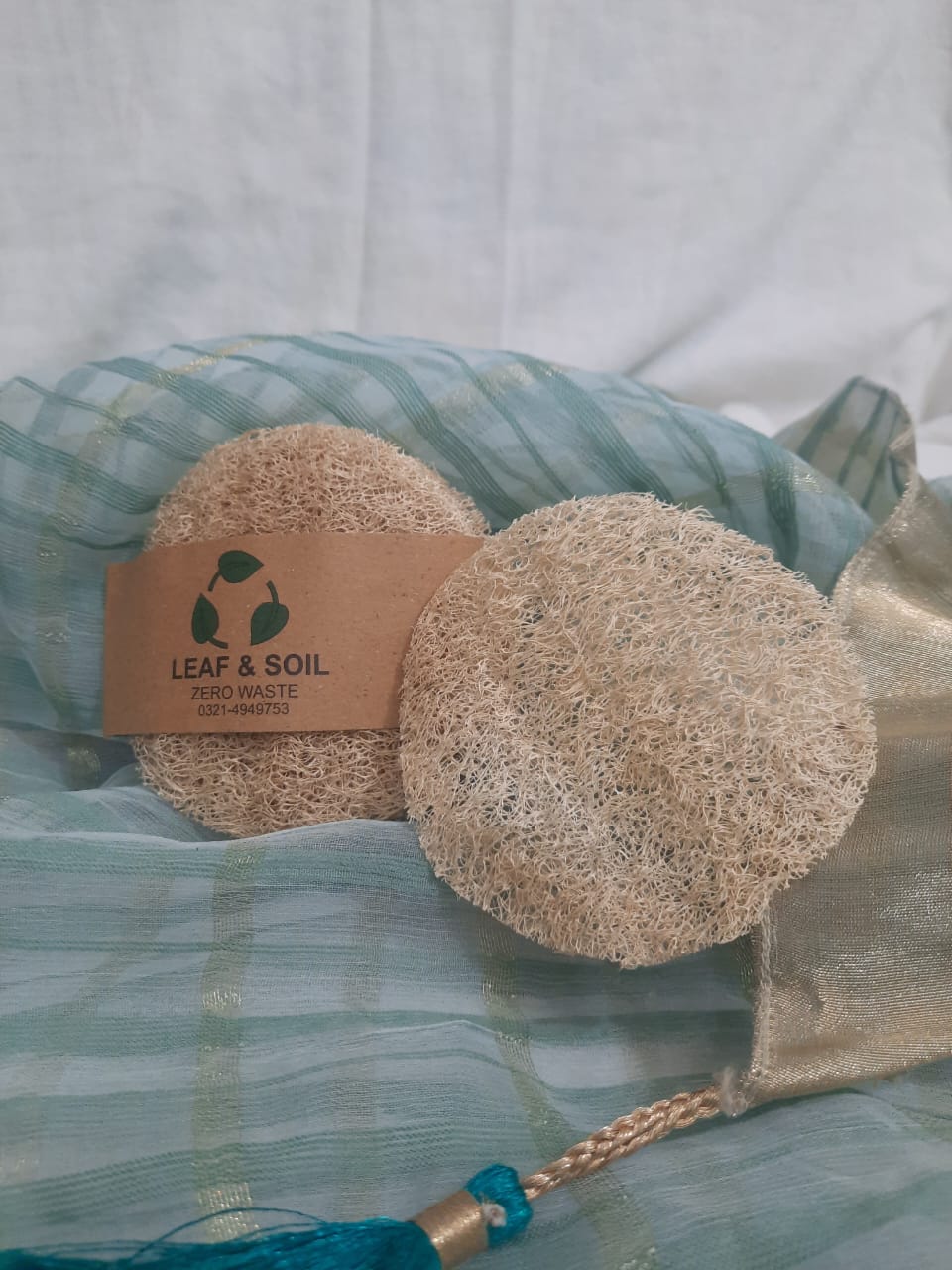Natural Loofah Pads for Face, Hands & Feet (Raw)